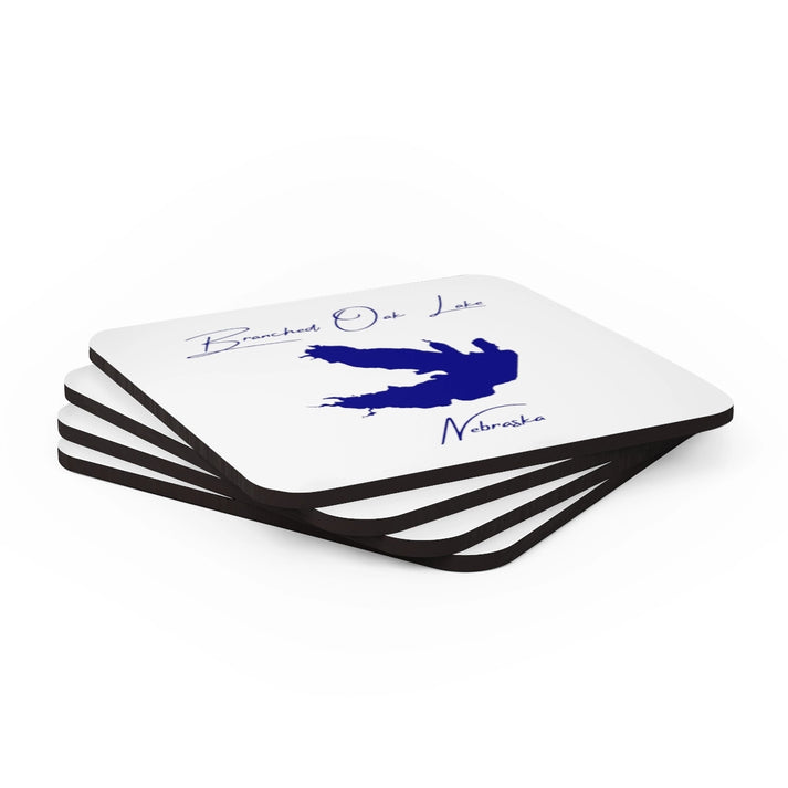 Nebraska  Branched  Oak  Lake  Coaster  Set  front  position  view  from  stacked  3.75  x  3.75.webp