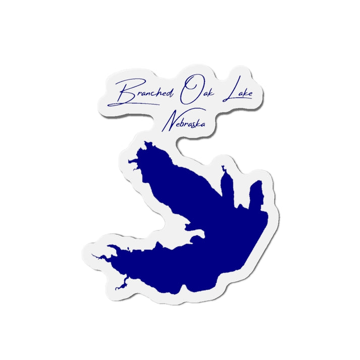 Nebraska  Branched  Oak  Lake  Die  Cut  Magnet  front  position  view  from  front  4  x  4.webp