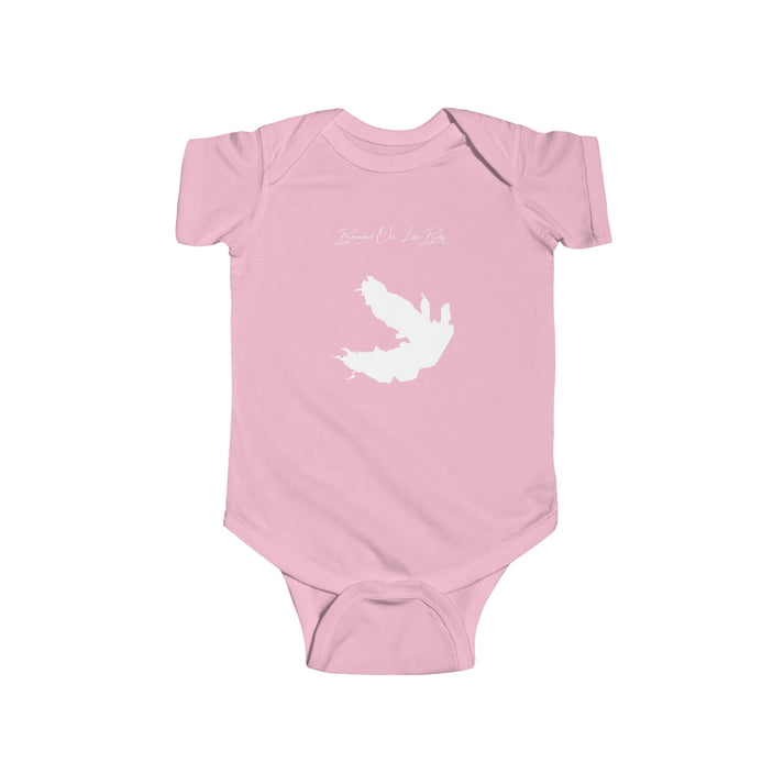 Nebraska  Branched  Oak  Lake  Onesie  front  position  view  from  front  pink.webp