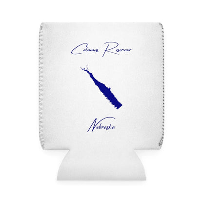 Nebraska  Calamus  Reservoir  Can  Koozie  front  position  view  from  front-1  white.webp