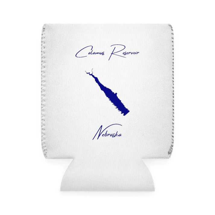 Nebraska  Calamus  Reservoir  Can  Koozie  front  position  view  from  front-1  white.webp