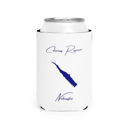 Nebraska  Calamus  Reservoir  Can  Koozie  front  position  view  from  front-2  white.webp