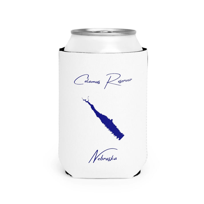 Nebraska  Calamus  Reservoir  Can  Koozie  front  position  view  from  front-2  white.webp
