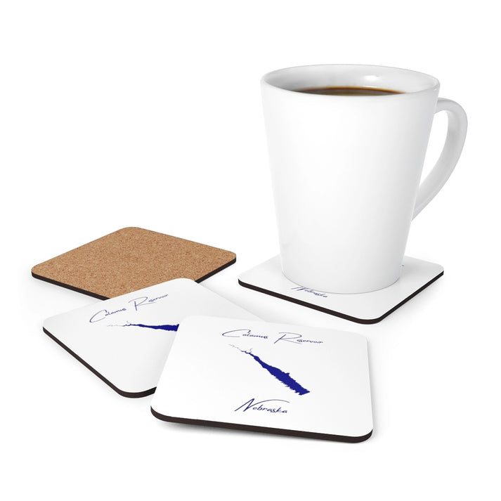 Nebraska  Calamus  Reservoir  Coaster  Set  front  position  view  from  context-1  3.75  x  3.75.webp