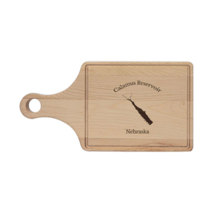 Nebraska  Calamus  Reservoir  Engraved  Cutting  Board  front  position  view  from  front  maple.webp