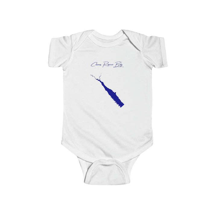 Nebraska  Calamus  Reservoir  Onesie  front  position  view  from  front  white.webp