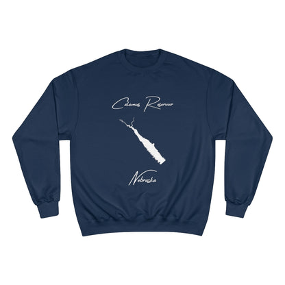 Nebraska  Calamus  Reservoir  Sweatshirt  front  position  view  from  front  navy.webp