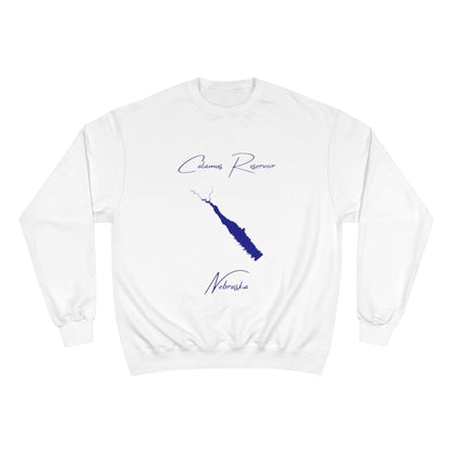 Nebraska  Calamus  Reservoir  Sweatshirt  front  position  view  from  front  white.webp