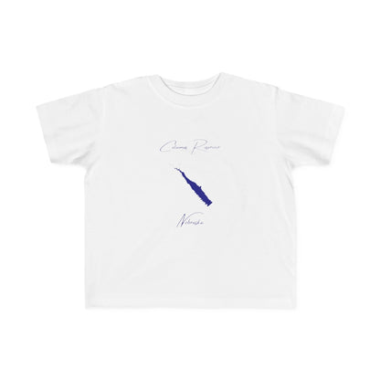 Nebraska  Calamus  Reservoir  Toddler  T-shirt  front  position  view  from  front  white.webp