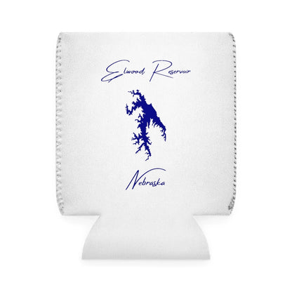 Nebraska  Elwood  Reservoir  Can  Koozie  front  position  view  from  front-1  white.webp