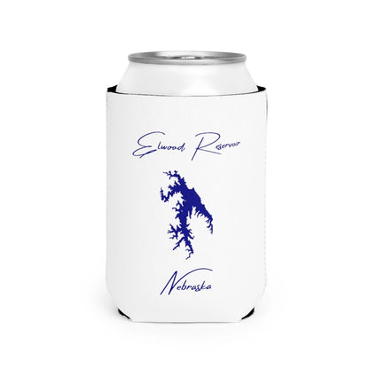 Nebraska  Elwood  Reservoir  Can  Koozie  front  position  view  from  front-2  white.webp