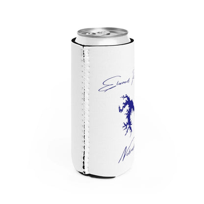 Nebraska  Elwood  Reservoir  Slim  Can  Koozie  all  position  view  from  right  white.webp