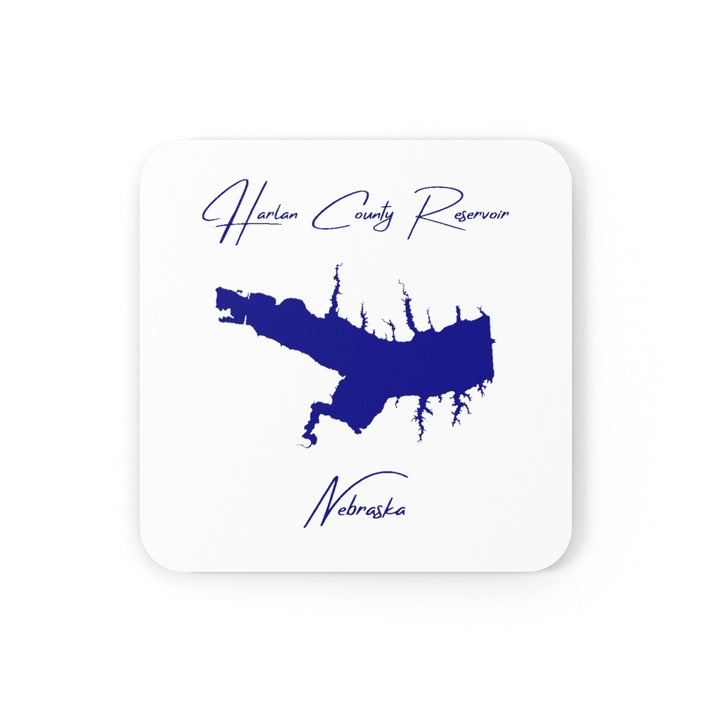 Nebraska  Harlan  County  Reservoir  Coaster  Set  front  position  view  from  front  3.75  x  3.75.webp