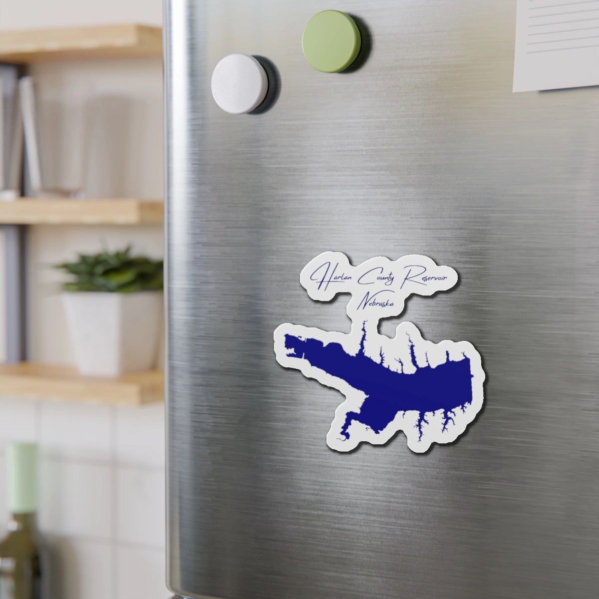 Nebraska  Harlan  County  Reservoir  Die  Cut  Magnet  front  position  view  from  context-2  4  x  4.webp