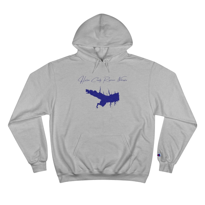 Nebraska  Harlan  County  Reservoir  Hoodie  front  position  view  from  front  light  steel.webp
