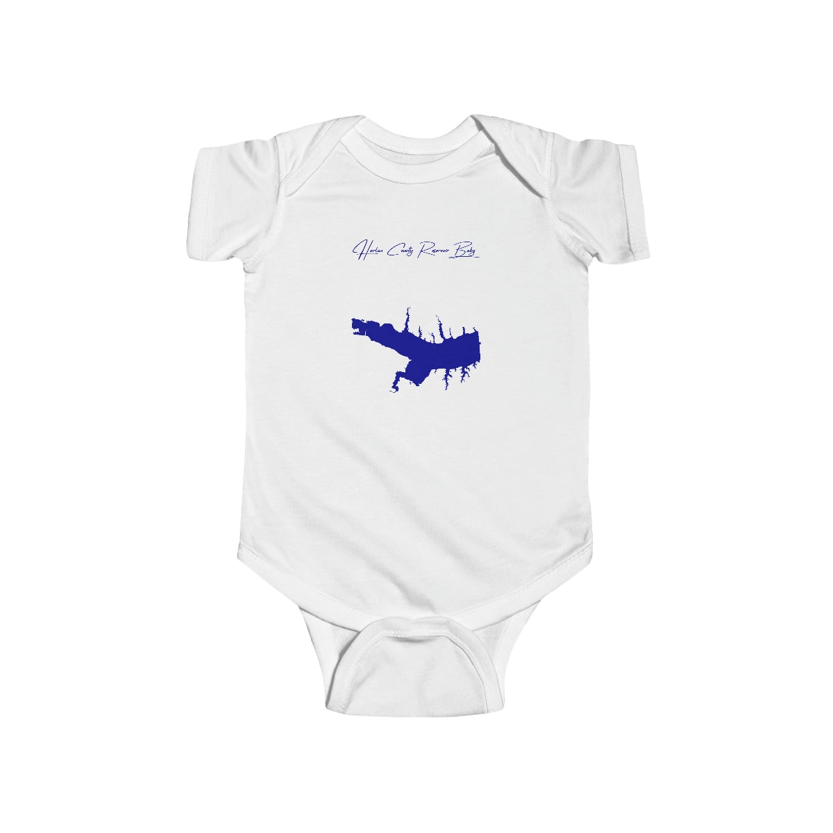 Nebraska  Harlan  County  Reservoir  Onesie  front  position  view  from  front  white.webp