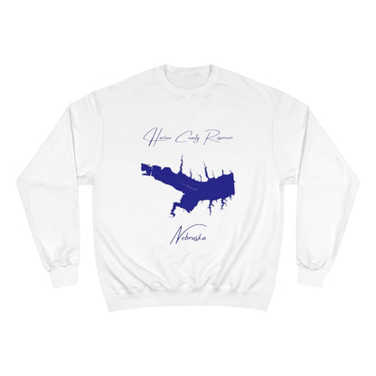 Nebraska  Harlan  County  Reservoir  Sweatshirt  front  position  view  from  front  white.webp