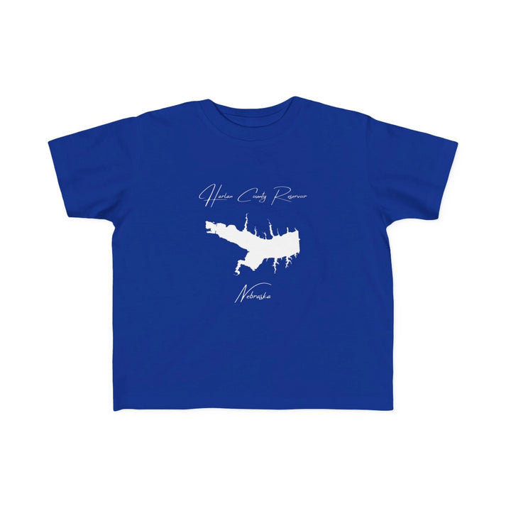 Nebraska  Harlan  County  Reservoir  Toddler  T-shirt  front  position  view  from  front  royal.webp