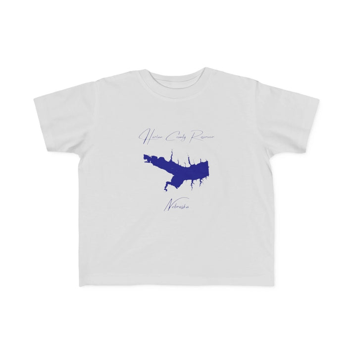 Nebraska  Harlan  County  Reservoir  Toddler  T-shirt  front  position  view  from  front  silver.webp