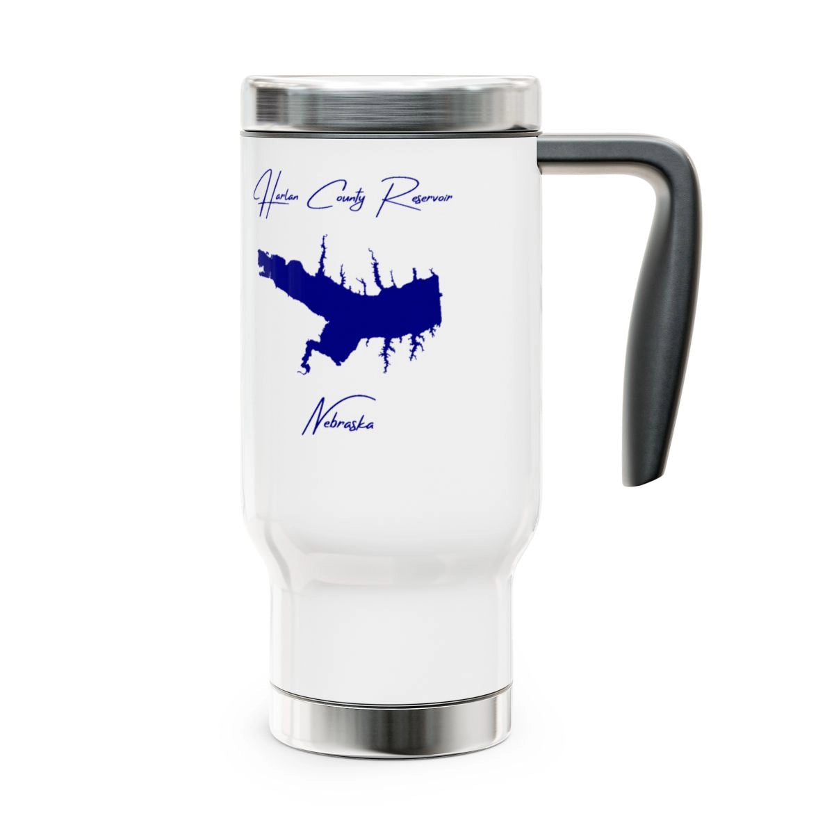 Nebraska  Harlan  County  Reservoir  Travel  Mug  other  position  view  from  right  14oz.webp