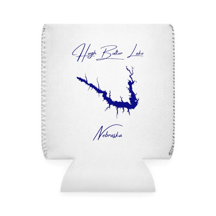 Nebraska  Hugh  Butler  Lake  Can  Koozie  front  position  view  from  front-1  white.webp
