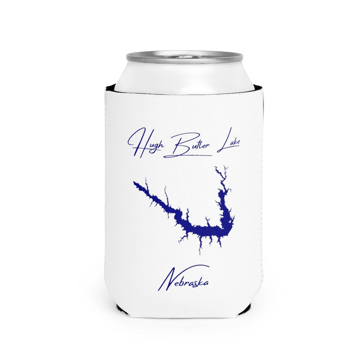 Nebraska  Hugh  Butler  Lake  Can  Koozie  front  position  view  from  front-2  white.webp