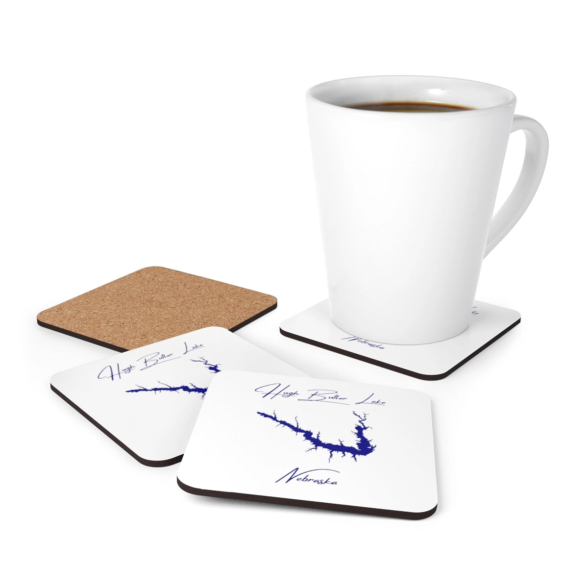 Nebraska  Hugh  Butler  Lake  Coaster  Set  front  position  view  from  context-1  3.75  x  3.75.webp