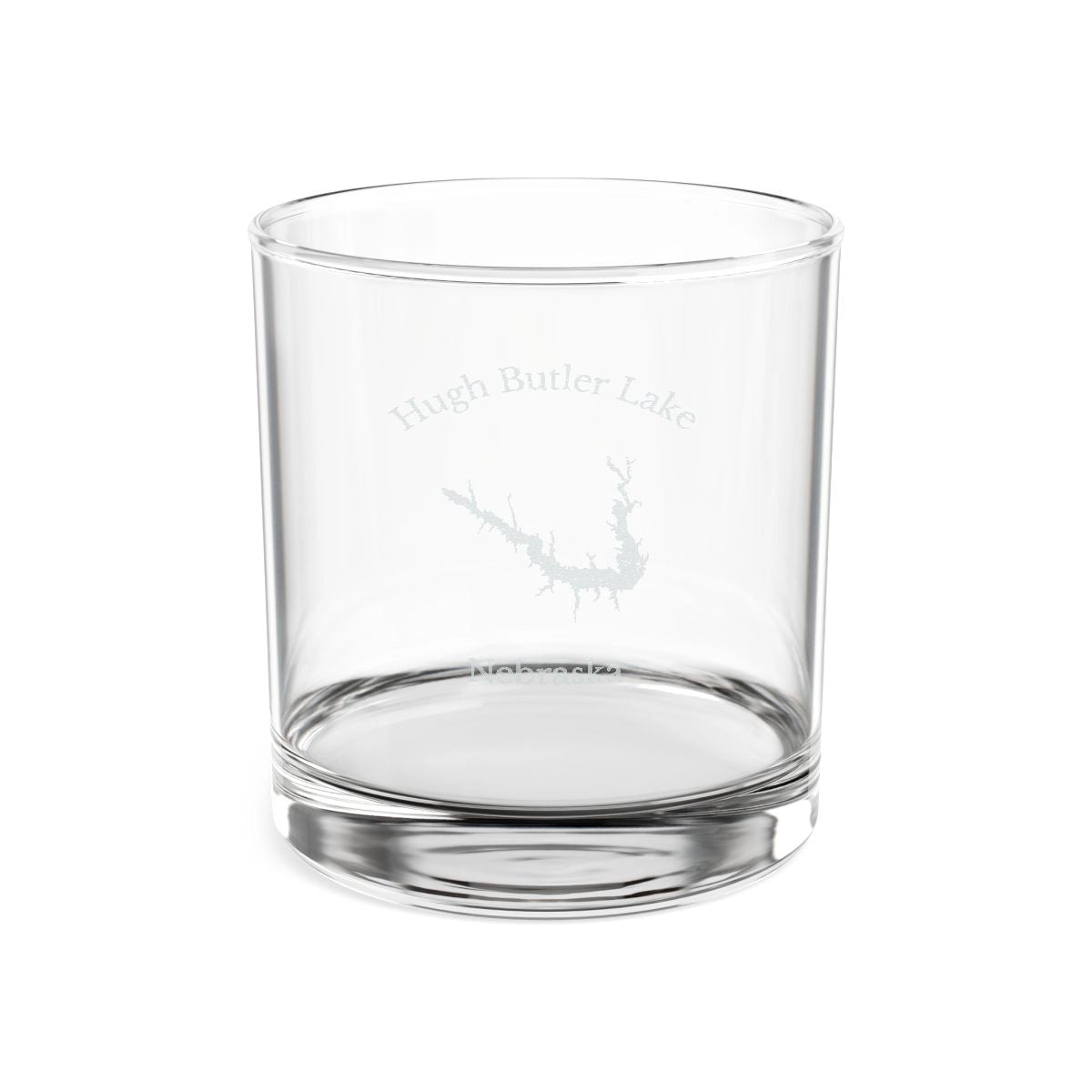 Nebraska  Hugh  Butler  Lake  Engraved  Whiskey  Glass  other  position  view  from  front  10.5oz.webp