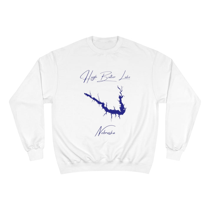 Nebraska  Hugh  Butler  Lake  Sweatshirt  front  position  view  from  front  white.webp