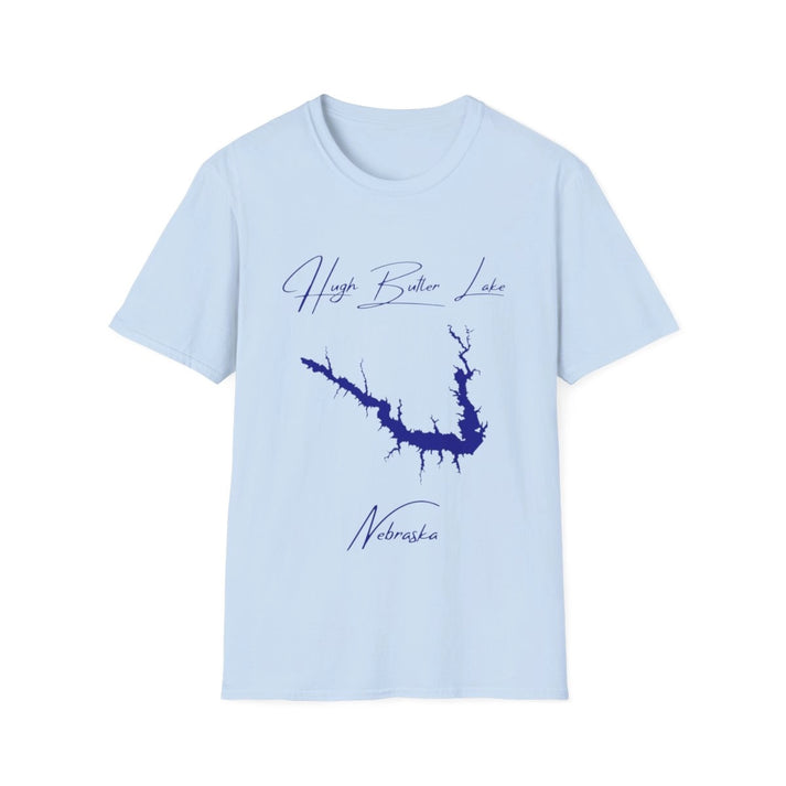 Nebraska  Hugh  Butler  Lake  T-shirt  front  position  view  from  front  light  blue.webp