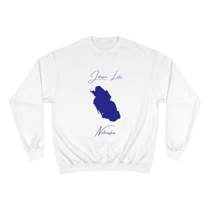 Nebraska  Johnson  Lake  Sweatshirt  front  position  view  from  front  white.webp