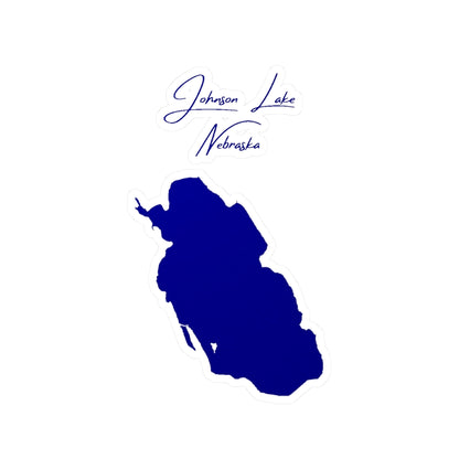 Nebraska  Johnson  Lake  Vinyl  Decal  other  position  view  from  front  4  x  6.webp
