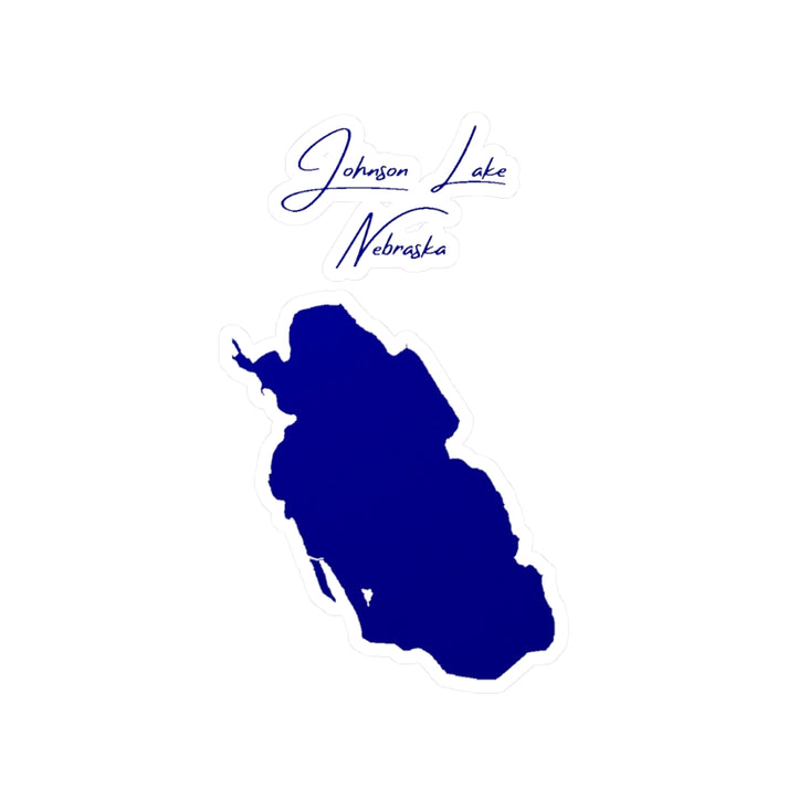 Nebraska  Johnson  Lake  Vinyl  Decal  other  position  view  from  front  4  x  6.webp
