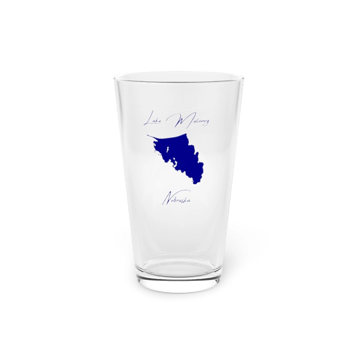 Nebraska  Lake  Maloney  16oz  Pint  Glass  front  position  view  from  front  16oz.webp