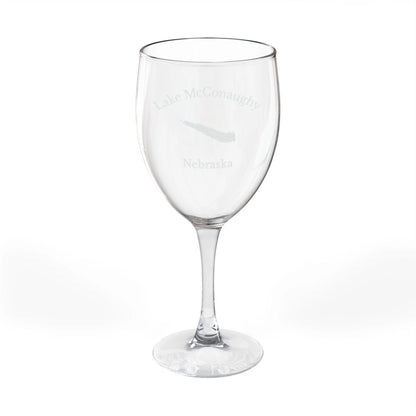 Nebraska  Lake  McConaughy  Engraved  Wine  Glass  other  position  view  from  front  10.5oz.webp