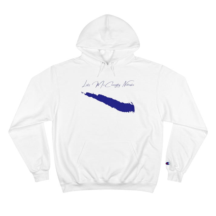 Nebraska  Lake  McConaughy  Hoodie  front  position  view  from  front  white.webp