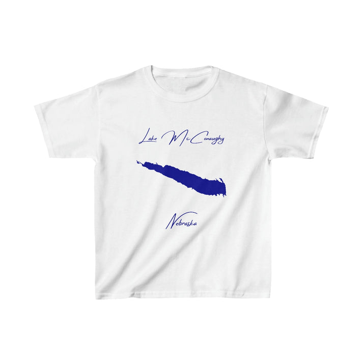 Nebraska  Lake  McConaughy  Youth  T-shirt  front  position  view  from  front  white.webp