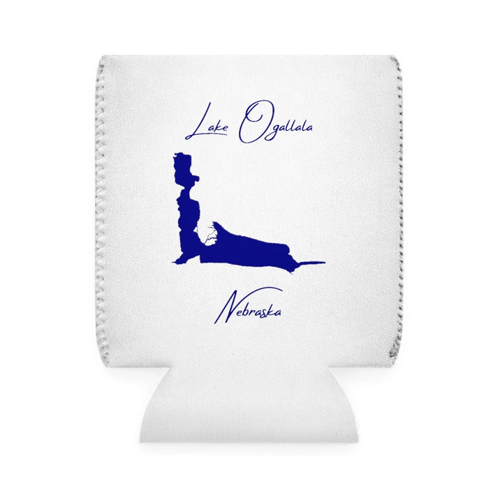 Nebraska  Lake  Ogallala  Can  Koozie  front  position  view  from  front-1  white.webp