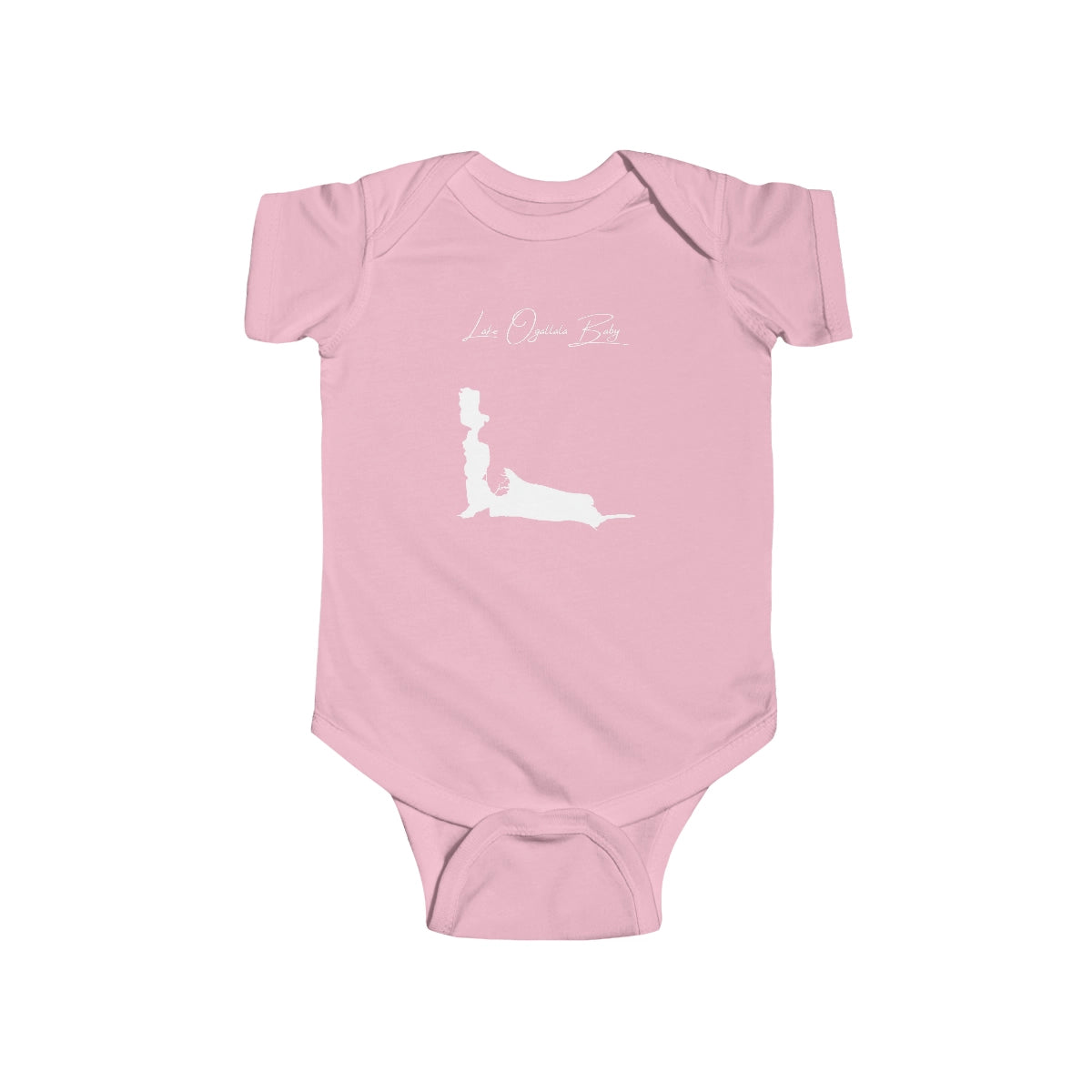 Nebraska  Lake  Ogallala  Onesie  front  position  view  from  front  pink.webp