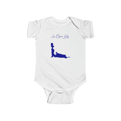 Nebraska  Lake  Ogallala  Onesie  front  position  view  from  front  white.webp
