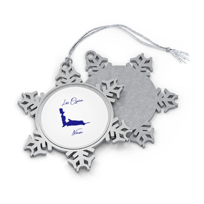 Nebraska  Lake  Ogallala  XMAS  Ornament  front  position  view  from  front-and-back  one  size.webp