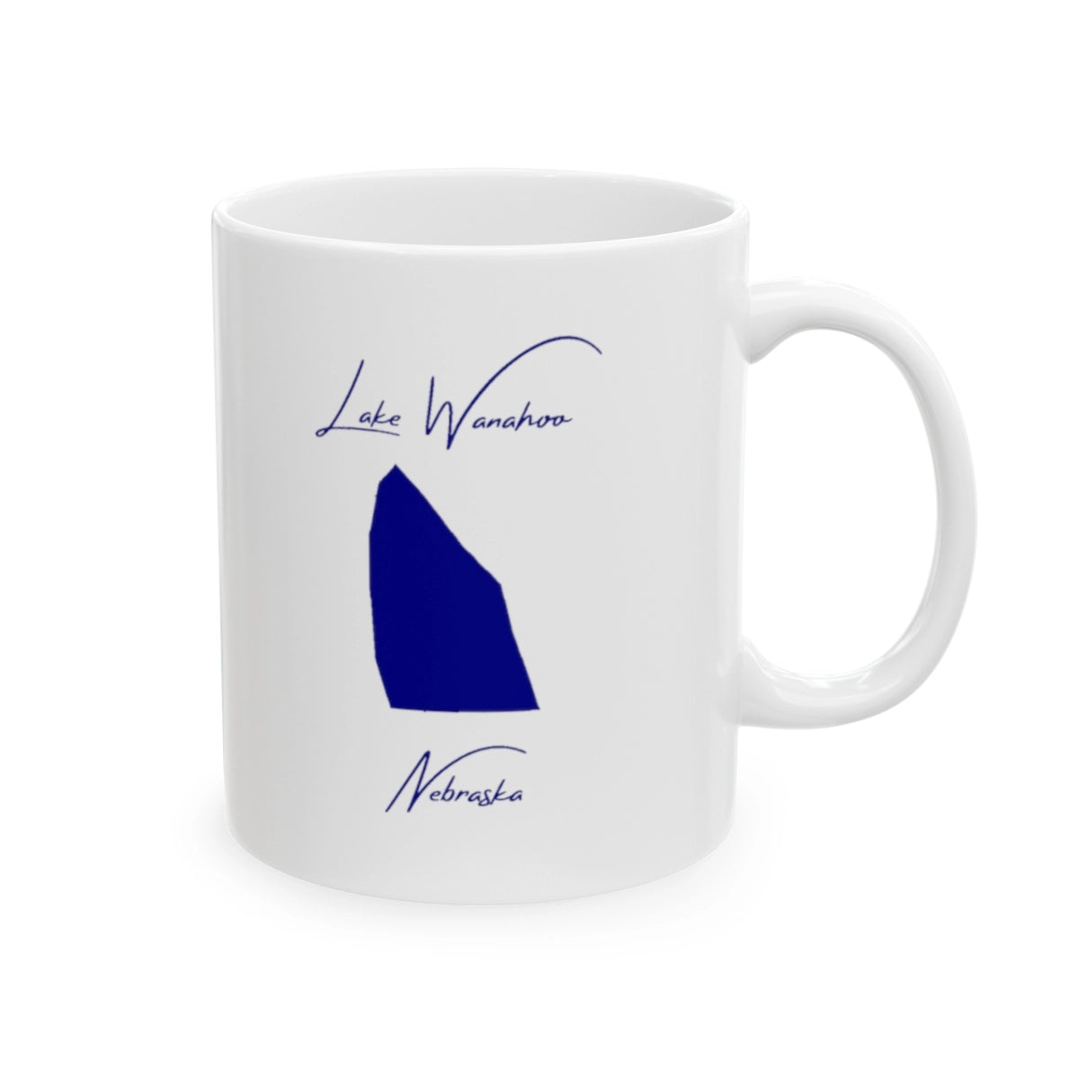 Nebraska  Lake  Wanahoo  Ceramic  Mug  other  position  view  from  right  11oz.webp
