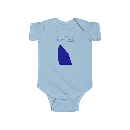 Nebraska  Lake  Wanahoo  Onesie  front  position  view  from  front  light  blue.webp