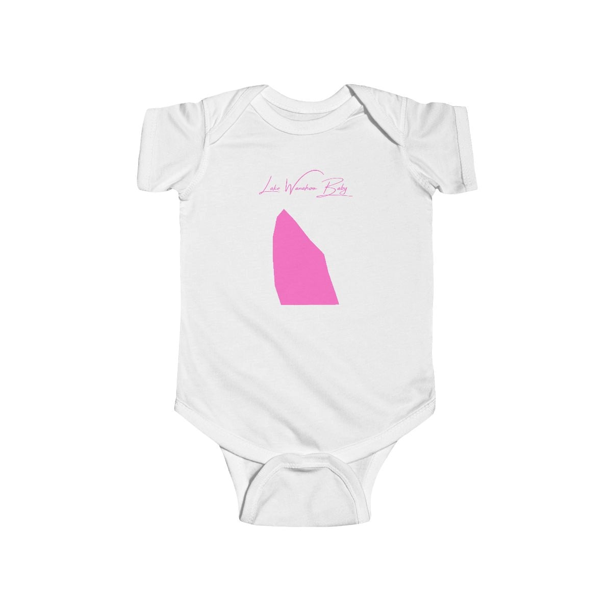 Nebraska  Lake  Wanahoo  Onesie  front  position  view  from  front  white.webp