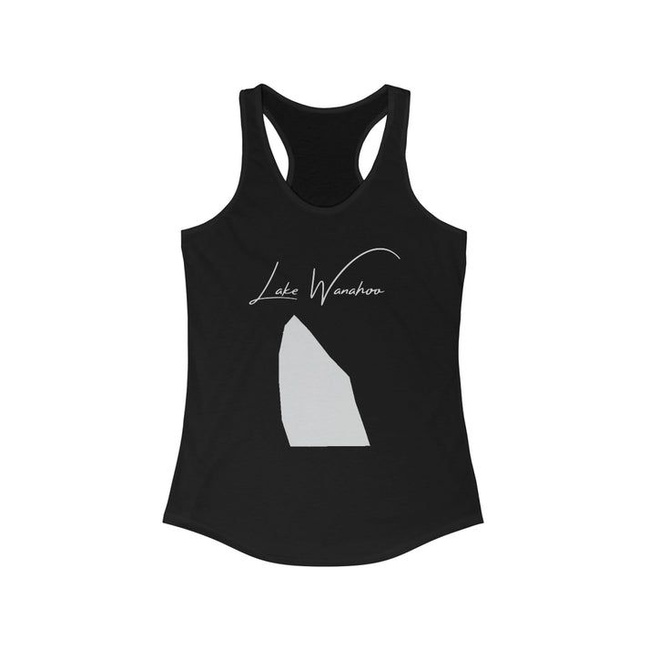Nebraska  Lake  Wanahoo  Racerback-Tank  front  position  view  from  front  solid  black.webp