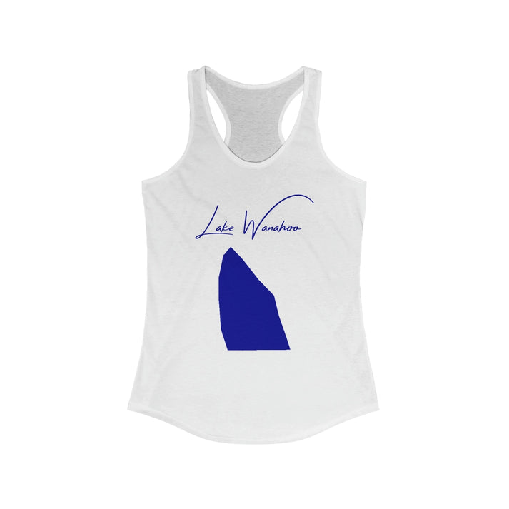 Nebraska  Lake  Wanahoo  Racerback-Tank  front  position  view  from  front  solid  white.webp