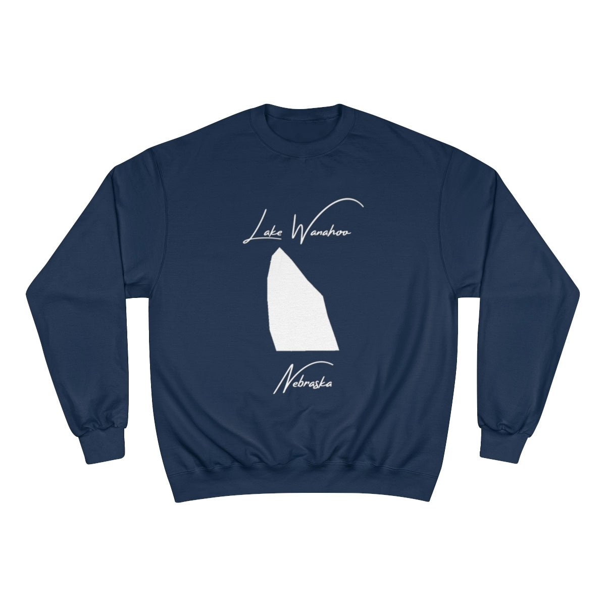 Nebraska  Lake  Wanahoo  Sweatshirt  front  position  view  from  front  navy.webp