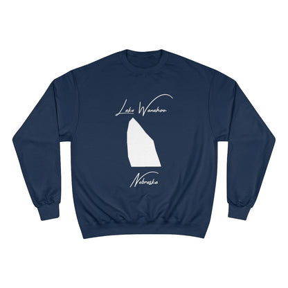 Nebraska  Lake  Wanahoo  Sweatshirt  front  position  view  from  front  navy.webp