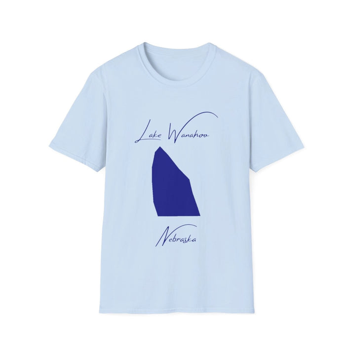 Nebraska  Lake  Wanahoo  T-shirt  front  position  view  from  front  light  blue.webp