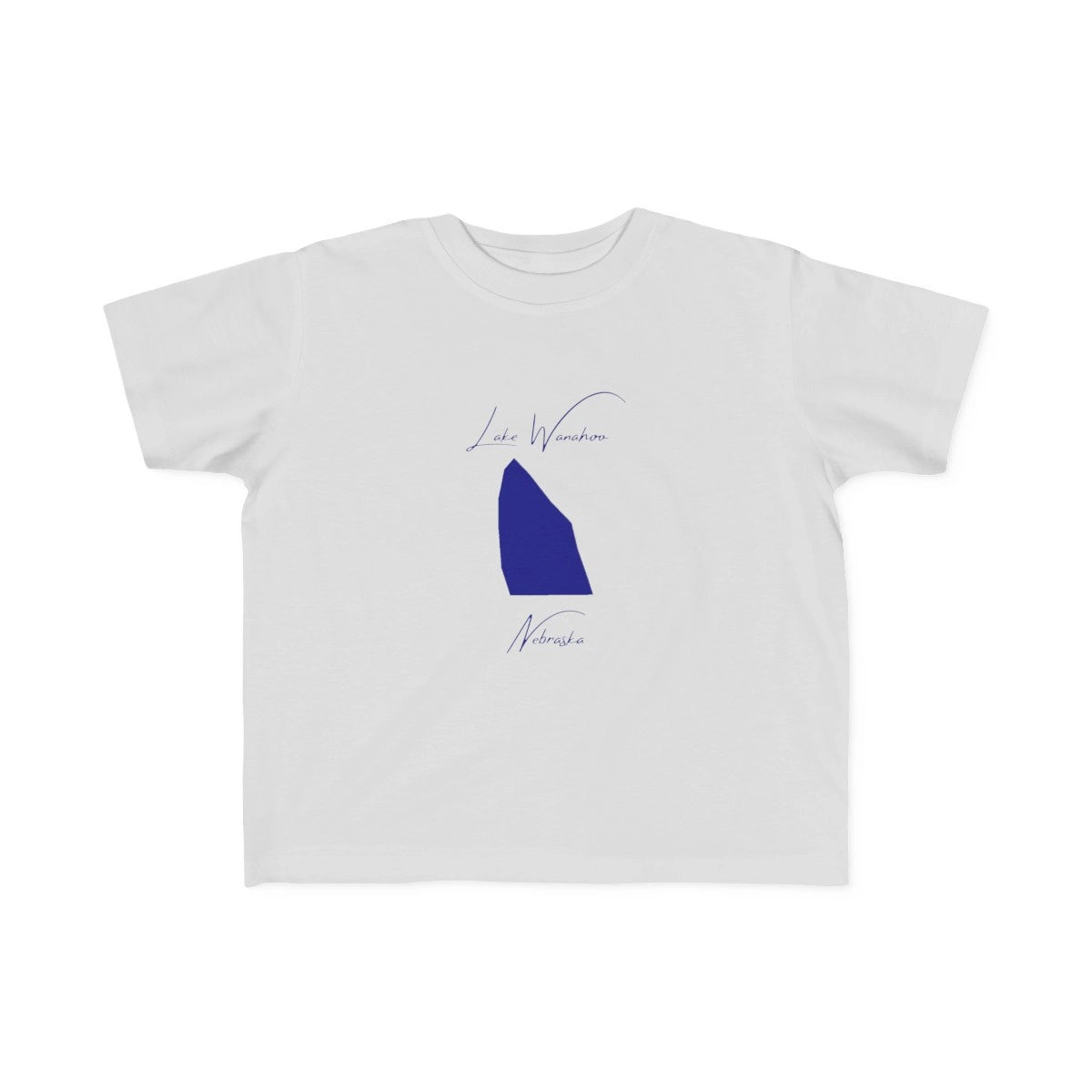 Nebraska  Lake  Wanahoo  Toddler  T-shirt  front  position  view  from  front  silver.webp